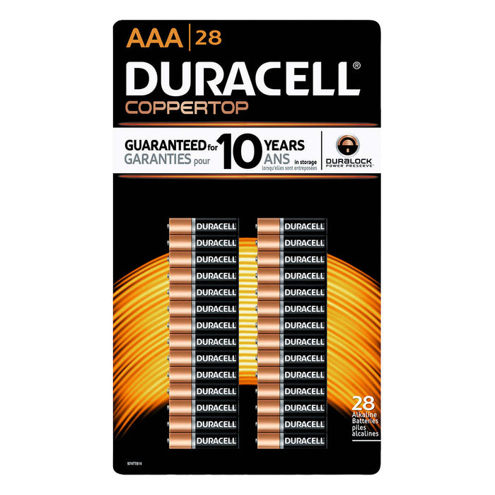 DURACELL, PILES AAA, 28 UNITÉS