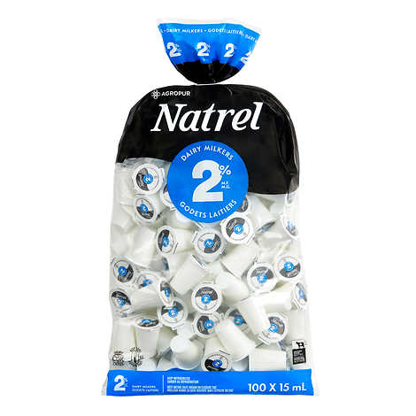 LAIT LAITIER NATREL 2%, 100 X 15 ML