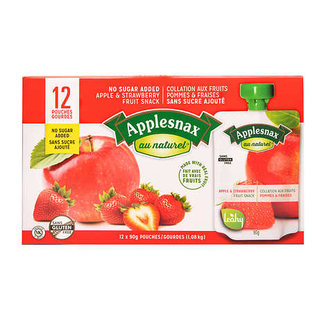 APPLESNAX, PACK VARIÉTÉ DE COMPOTE AUX POMMES, 36 X 90 G