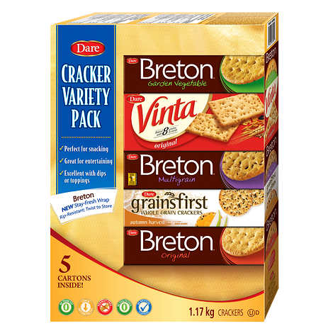 PACK VARIÉTÉ DE CRACKER DARE, 1,17 KG