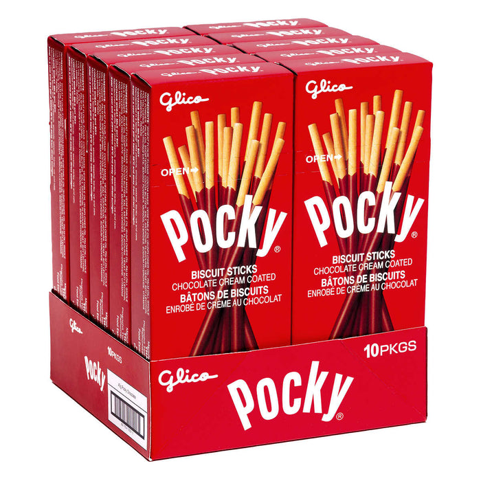 GLICO, BÂTONNETS POCKY AU CHOCOLAT, 10 X 40 G