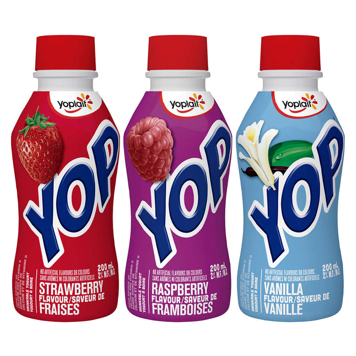 YOPLAIT, PACK VARIÉTÉ DE YAOURT À BOIRE YOP, 15 X 200 ML