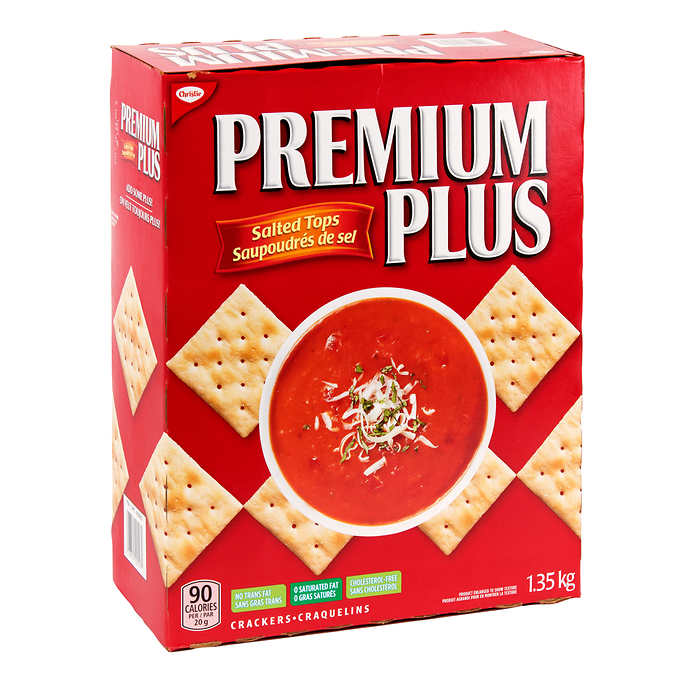 CHRISTIE PREMIUM PLUS CRACKERS SALÉS, 1,35KG