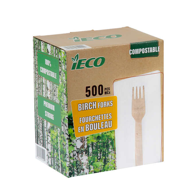 FOURCHES EN BOULEAU iECO, PAQUET DE 500