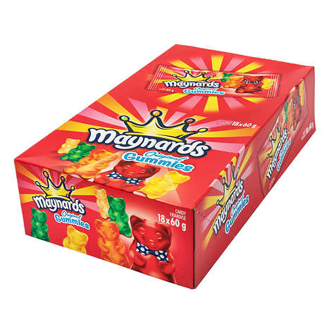 MAYNARDS GUMMIES ORIGINAUX, 18 X 60G