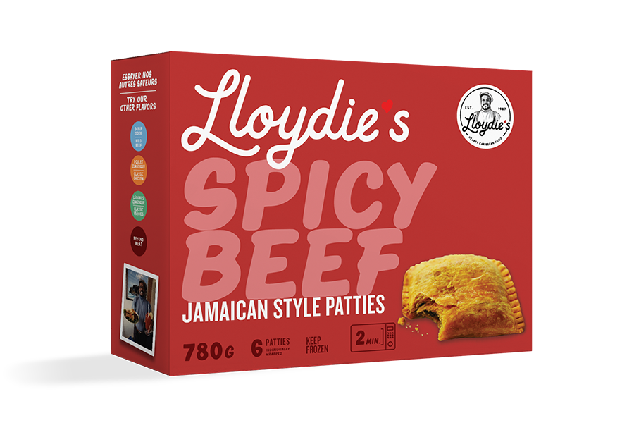 LLOYDIE'S GALETTES JAMAÏCAINES BOEUF ÉPICÉ 780G
