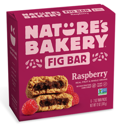NATURE'S BAKERY, BARRES FRAMBOISE FIGUE, 6 X 57 G