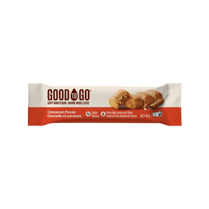 GOOD TO GO KETO SNACK BAR - KETO SNACK BAR-CINNAMON PECAN - 9X40G