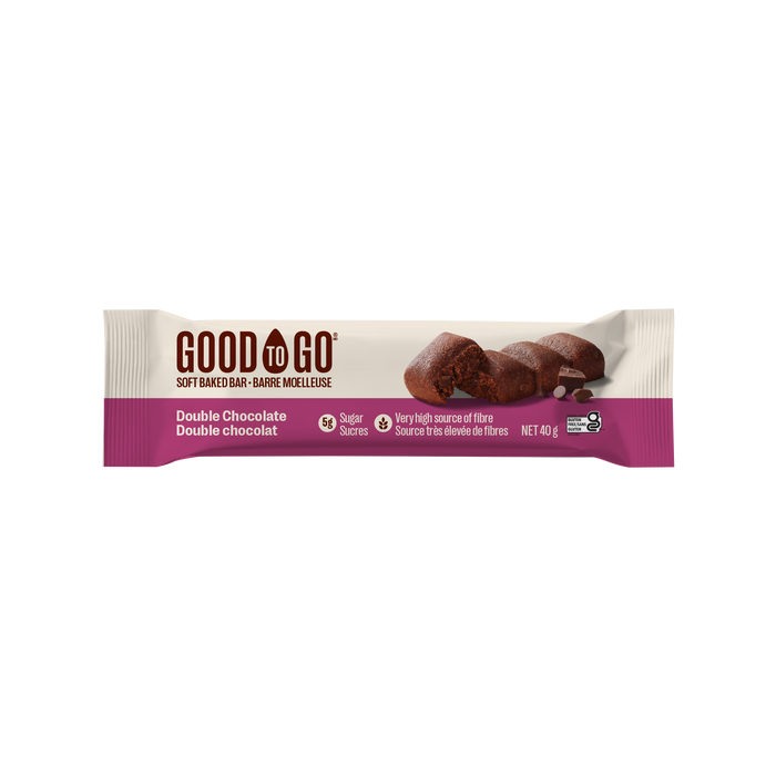 GOOD TO GO KETO SNACK BAR - KETO SNACK BAR - DOUBLE CHOCOLATE - 9X40G