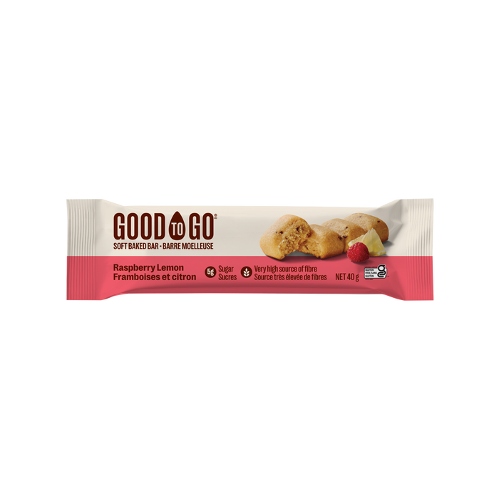 GOOD TO GO KETO SNACK BAR - KETO SNACK BAR-RASPBERRY LEMON - 9X40G