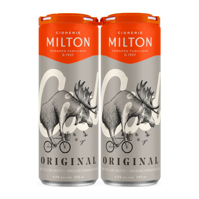 CIDRE ORIGINAL CIDRERIE MILTON 4*355ML  4.5%