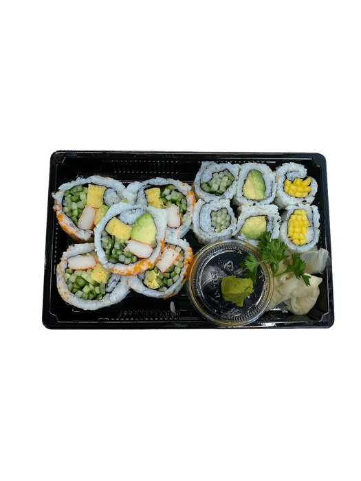 11 PIECE CALIFORNIA COMBO, INDIVIDUAL PLATTER