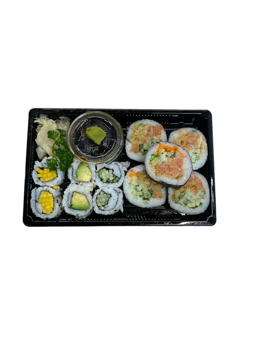 11 PIECE SPICY SALMON COMBO, INDIVIDUAL PLATTER