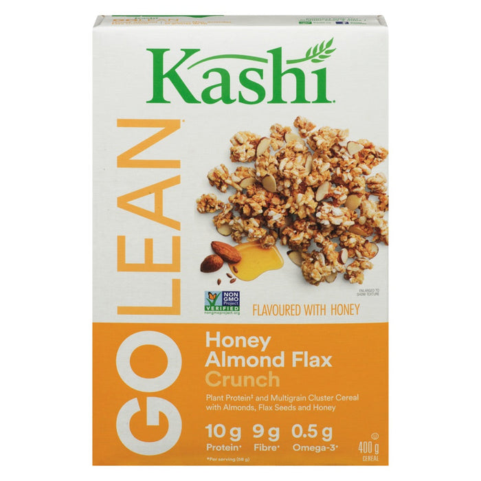 KASHI GO CÉRÉALES LEAN CRUNCH MIEL AMANDES LIN 400 G