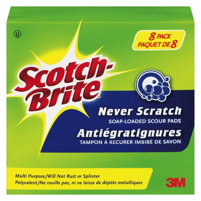 SCOTCH BRITE TAMPONS À  RÉCURER 8 UN