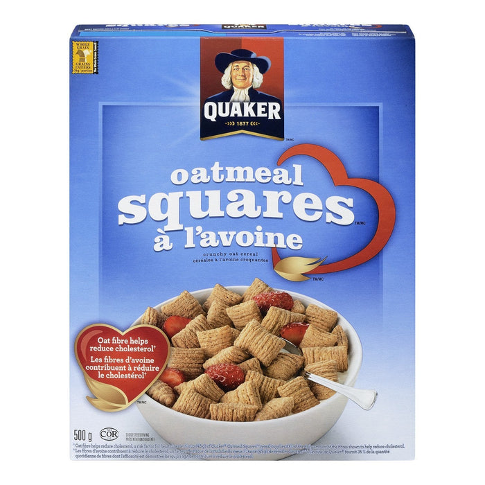 QUAKER CARRÉS CÉRÉALES AVOINE 500 G