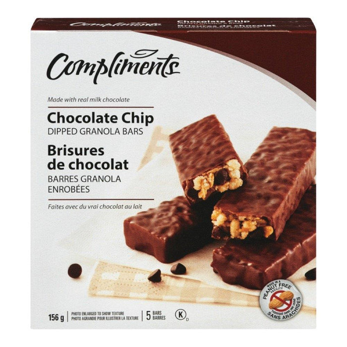 COMPLIMENTS BARRE GRANOLA PÉPITES DE CHOCOLAT 156 G