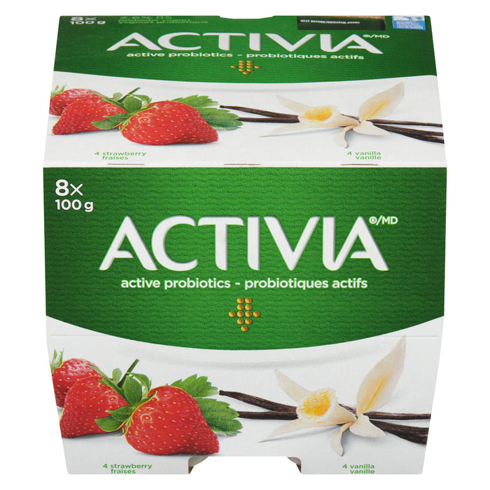 ACTIVIA YOG STRAWBERRY VANILLA 8*100GR