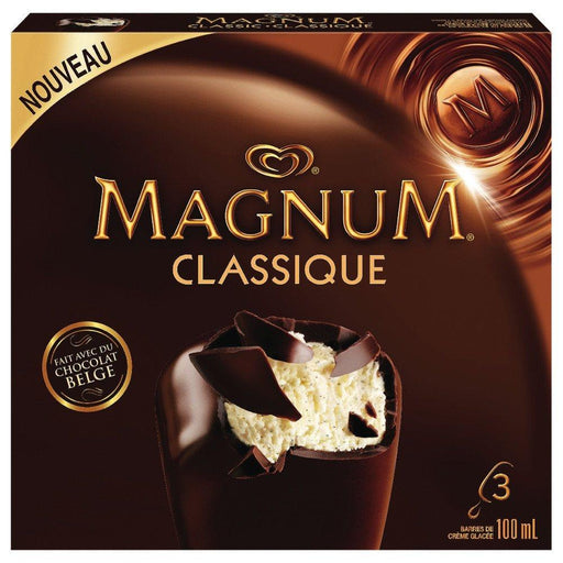 MAGNUM BARRE CRÈME GLACÉE CLASSIQUE 3X100 ML