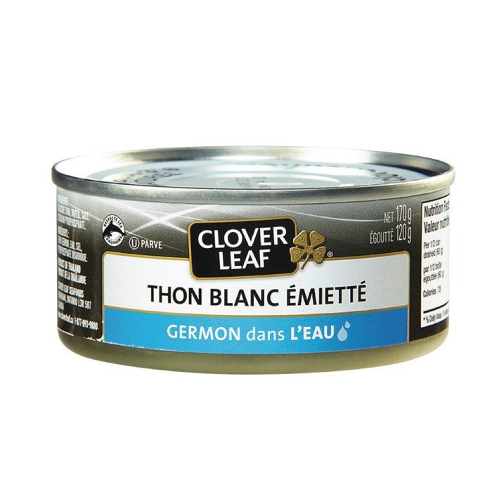 CLOVERLEAF THON BLANC ÉMIETTÉ EAU 170 G