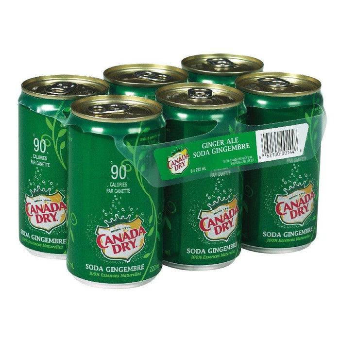 CANADA DRY BOISSON GAZEUSE GINGEMBRE 6x222 ML