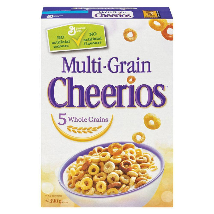 GENERAL MILLS CÉRÉALES CHEERIOS MULTIGRAINS 390 G