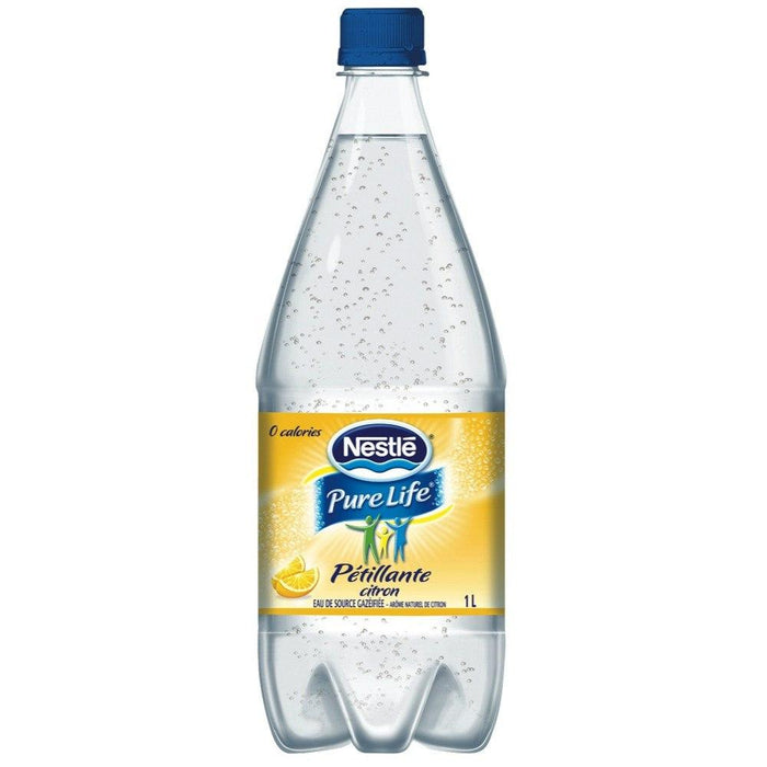 NESTLE PURELIFE EAU GAZÉIFIÉE CITRON 1 L