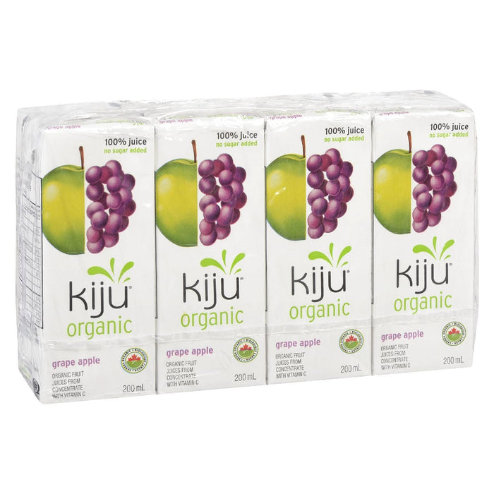 KIJU, JUS DE POMME RAISIN BIO SANS SUCRE AJOUTÉ, 200 ML