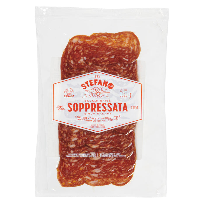 STEFANO SPICY SALAMI SOPRESSATA 65GR