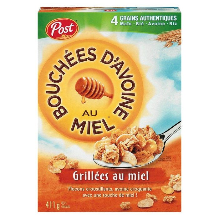 POST MIEL BOUCHES D'AVOINE CÉRÉALES MIEL RÔTI 411 G