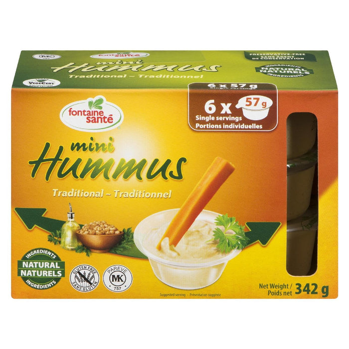 FONTAINE SANTE HUMMUS MINI TRADITIONAL 6S 342 G