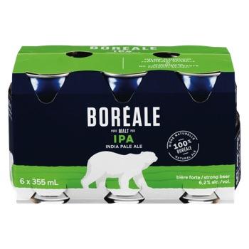 BOREALE, IPA BEER 6.2%, 6 X 355 ML
