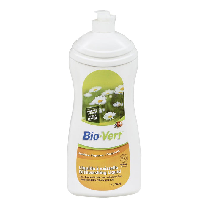 BIO VERT LIQUIDE LAVE-VAISSELLE AGRUMES FRAIS 700 ML