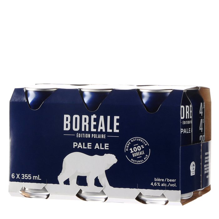BOREALE, PALE ALE BLONDE BEER 4.6%, 6 X 355 ML