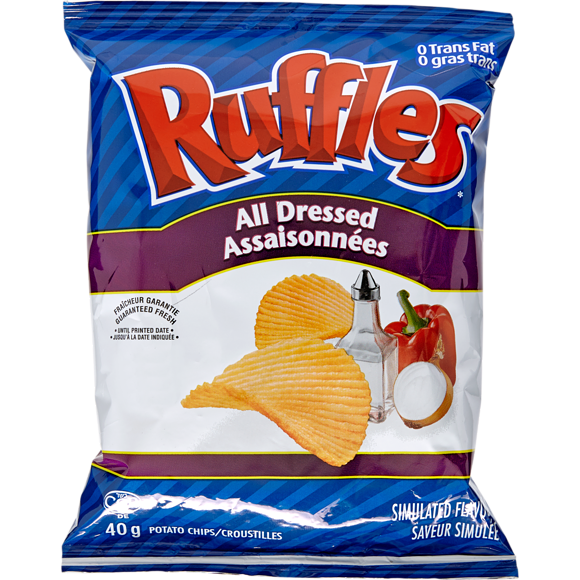 RUFFLES,ALL DRESSED, 48 X 40G