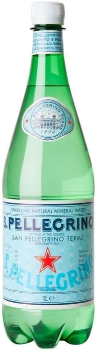 SAN PELLEGRINO, CARBONATED NATURAL MINERAL WATER, 1 L