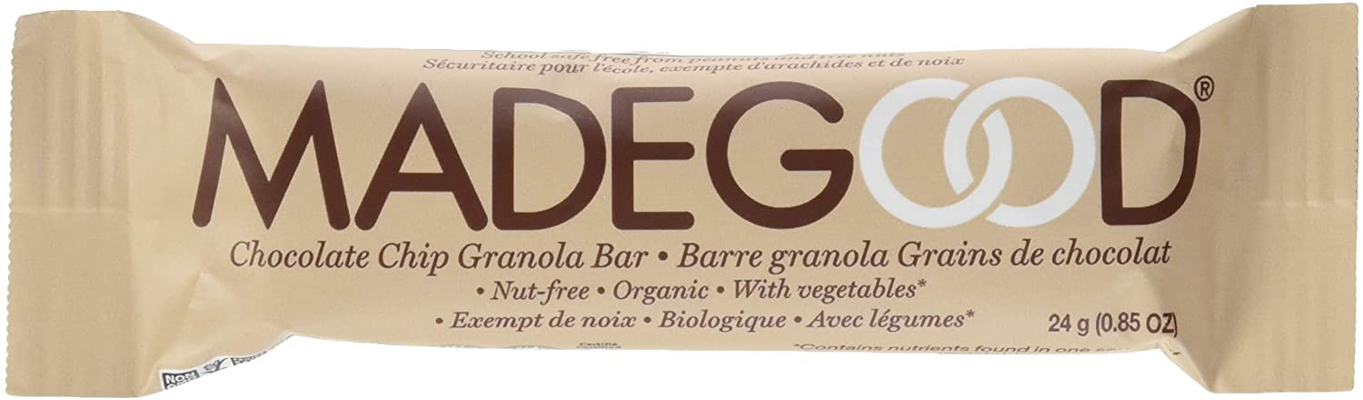 MADE GOOD, BARRES GRANOLA AUX PÉPITES DE CHOCOLAT BIOLOGIQUE, 24 X 24 G