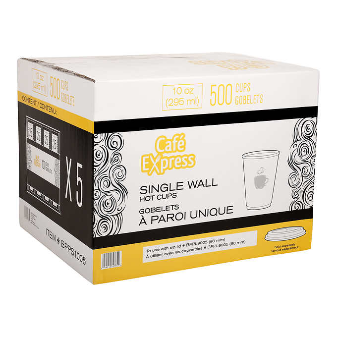 CAFÉ EXPRESS, TASSES 10 OZ, 500 UNITÉS