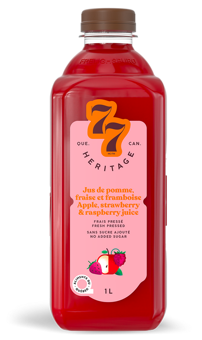 HERITAGE77 FRESH PRESSED APPLE STRAWBERRY RASPBERRY 1L