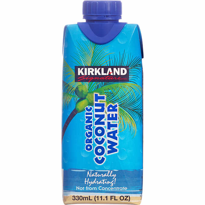 KIRKLAND SIGNATURE ORGANIC COCONUT WATER, 12 X 330ML