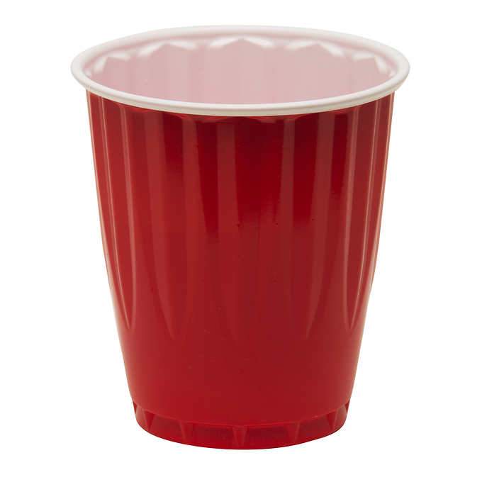 GRANDES TASSES ROUGES EN PLASTIQUE KIRKLAND SIGNATURE, PAQUET DE 240