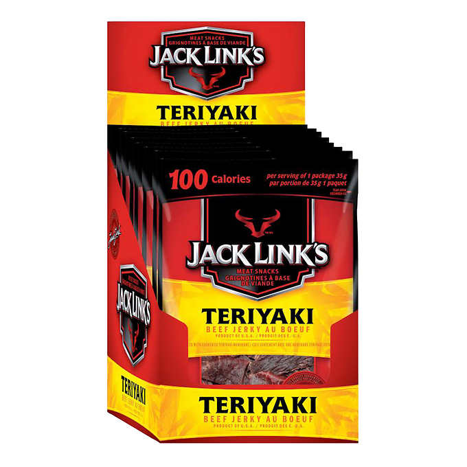 JACK LINK'S, JERKY DE BOEUF TERRIYAKI, 12 × 35 G