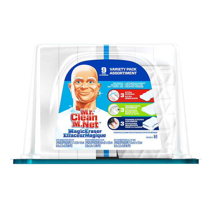 MR CLEAN PADS MAGIC ERASER, PACK OF 9