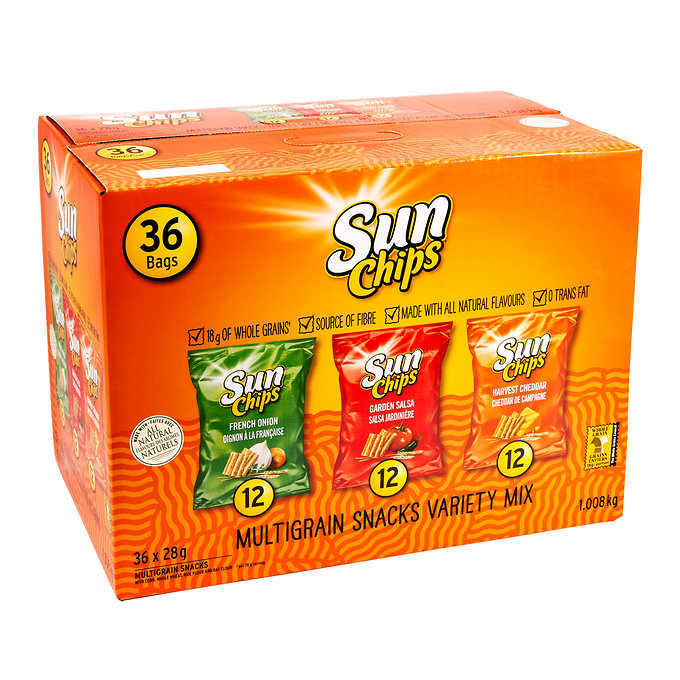 SUNCHIPS VARIETY PACK 36 X 28G