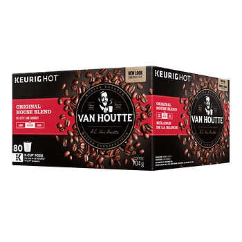 VAN HOUTTE ORIGINAL HOUSE BLEND CAFÉ K-CUP PODS, PAQUET DE 80