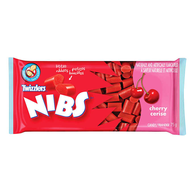 TWIZZLERS NIBS BONBON À LA CERISE, 24 X 75G