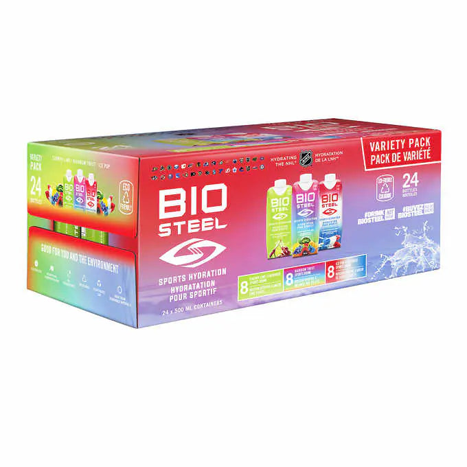 BIO STEEL VARIETY PACK 24*500ML — Nuvo Express
