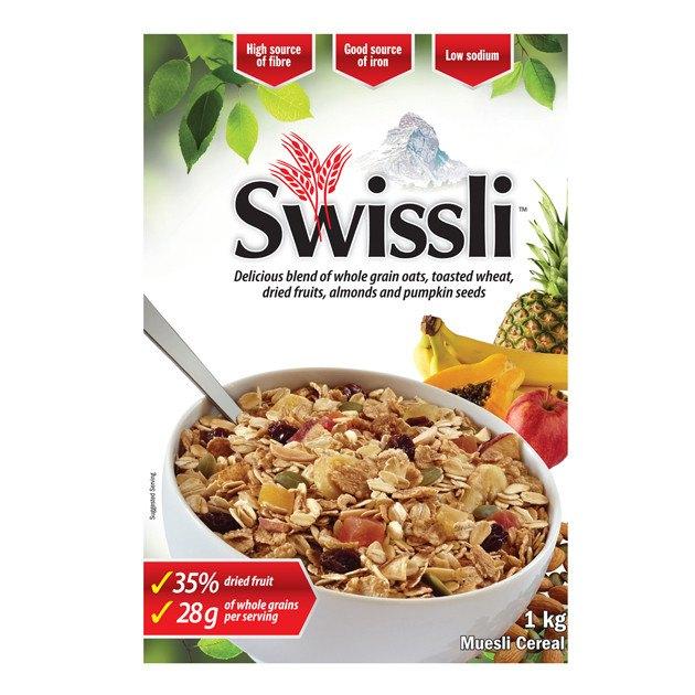 SWISSLI MUESLI 35% CÉRÉALES DE FRUITS 1 KG