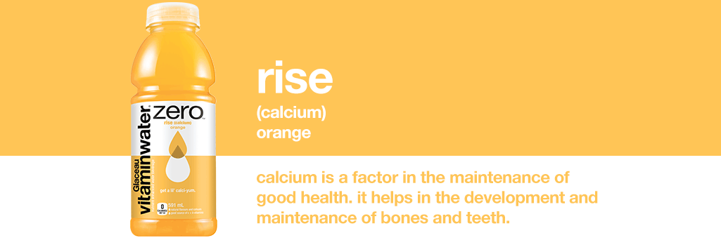 VITAMIN WATER ZERO RISE CALCIUM ORANGE 591ML