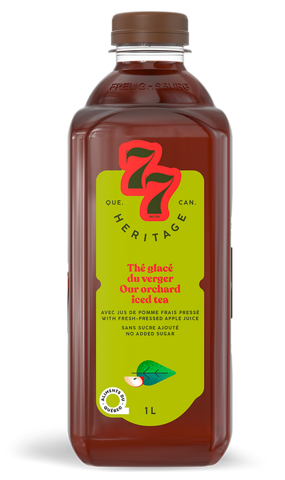 HERITAGE77 ORCHARD ICED TEA FRESH PRESSED APPLE JUICE 1L